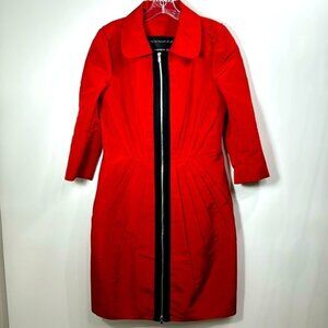 Andrew GN Red full zip long jacket size 42.